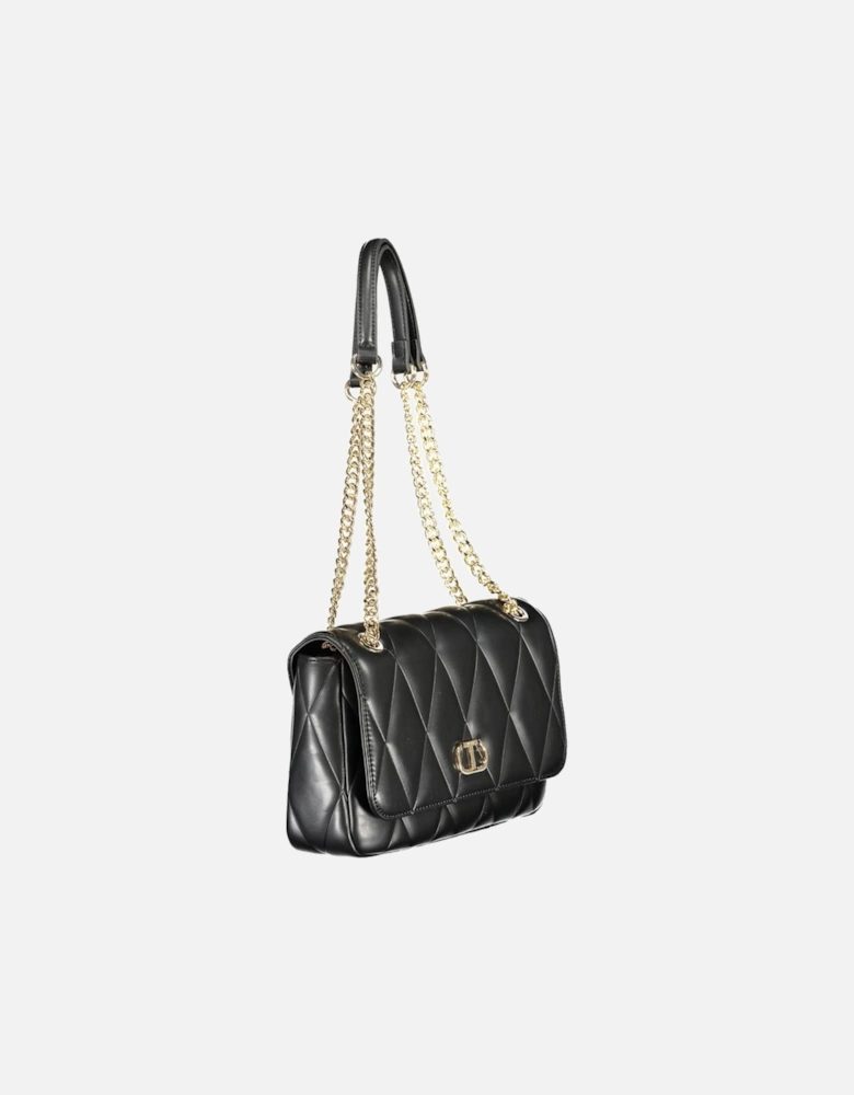Leather High-Top Sneakers with Logo Detail Women - Black Handbags