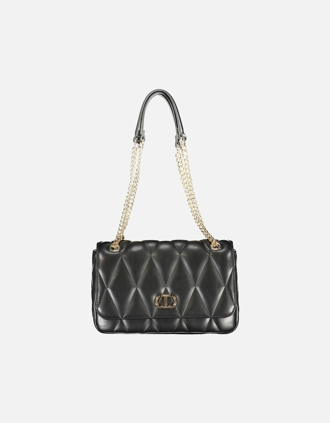 Leather High-Top Sneakers with Logo Detail Women - Black Handbags, 4 of 3