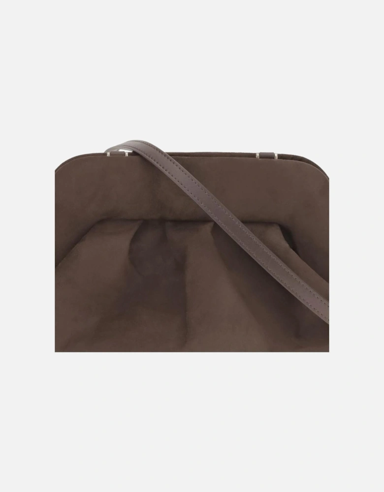 High-Top Leather Sneakers with Logo Detailing Women - Beige Clutch
