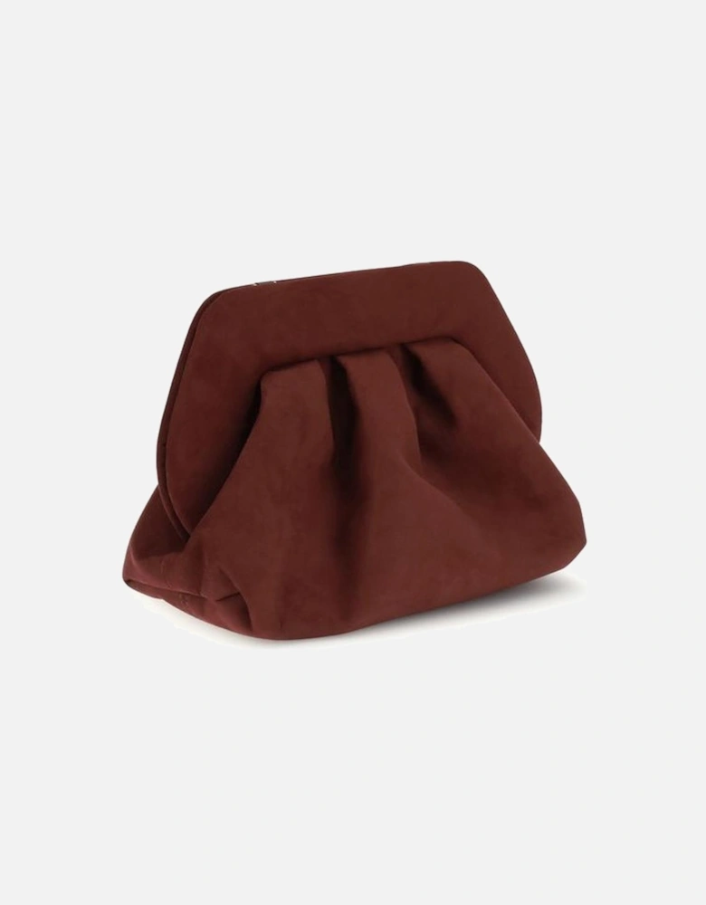 Leather Platform Ankle Boots with Block Heel Women - Brown Clutch Bags