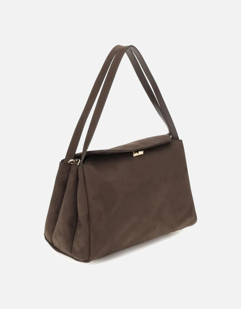 Logo-Embroidered Cotton Sweatshirt Women - Brown Shoulder Bags
