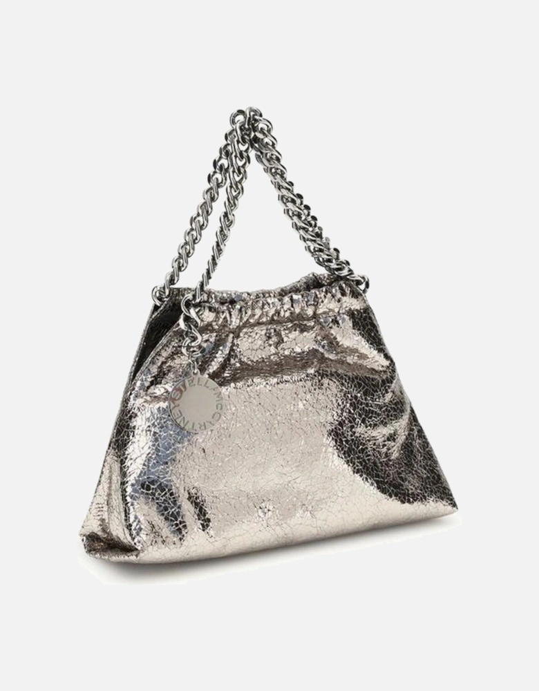 Chain Handle Pouch Women - Silver Shoulder Bags
