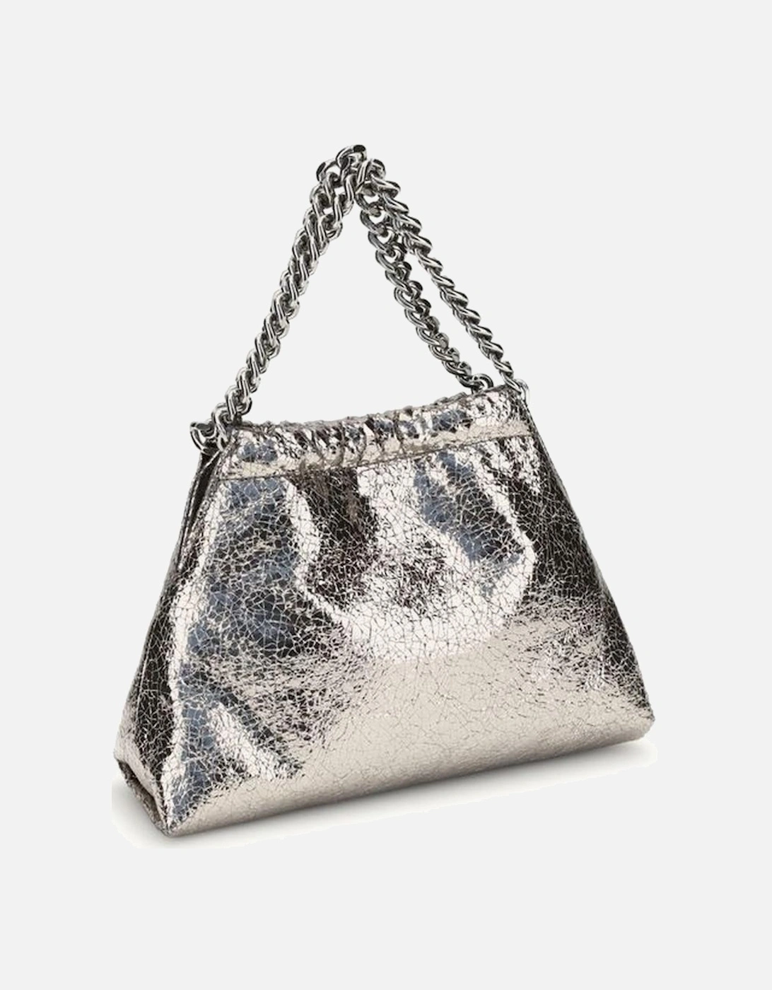 Chain Handle Pouch Women - Silver Shoulder Bags