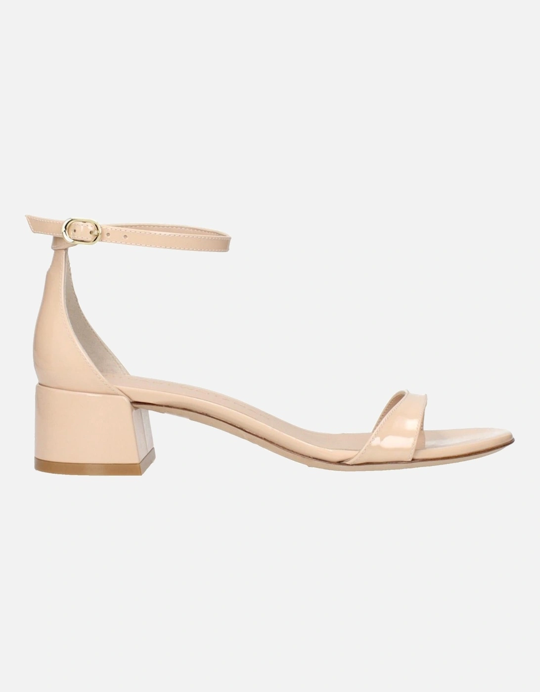 Leather Platform Ankle Boots with Buckle Detailing Women - Beige, 6 of 5