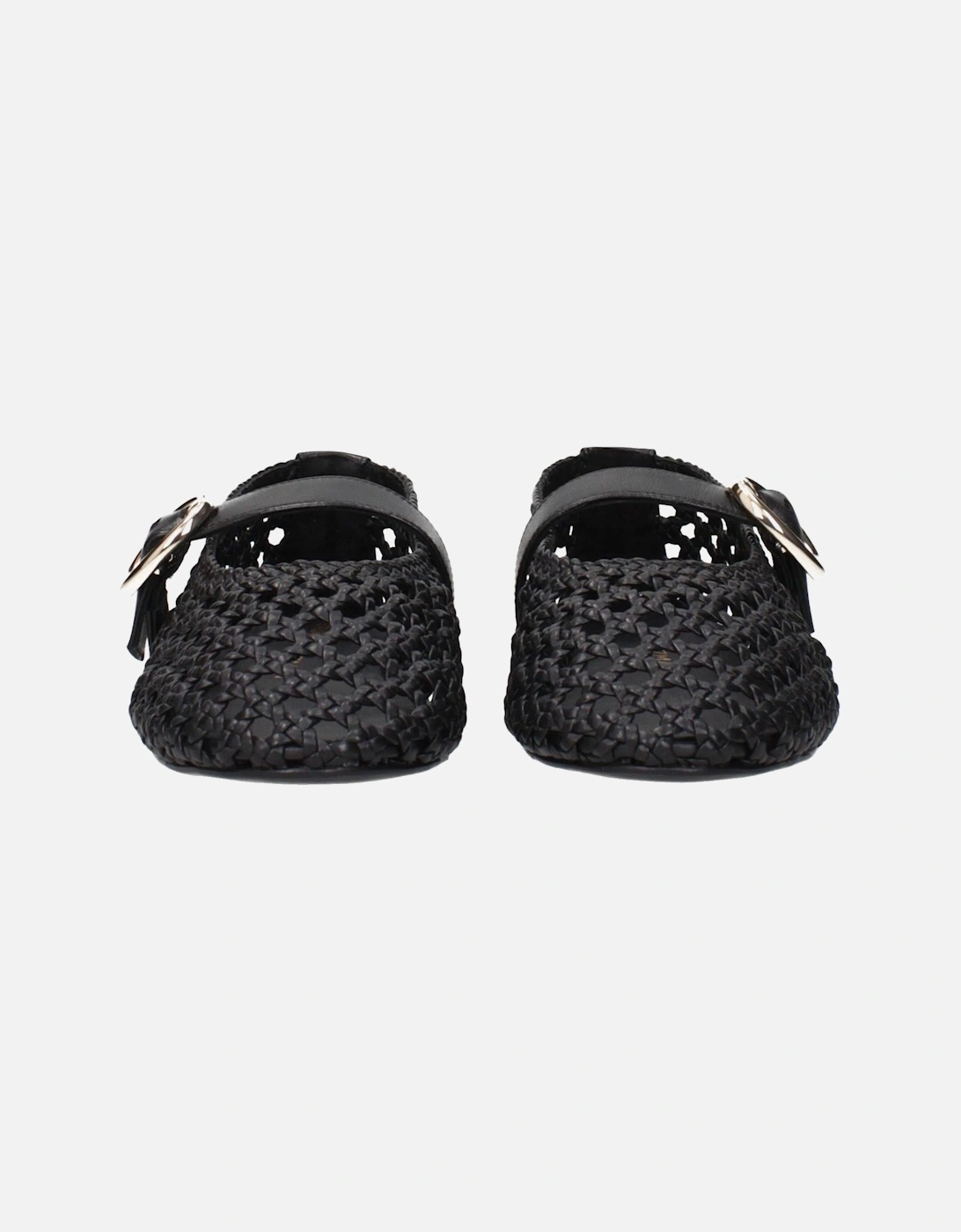 High-Waisted Wide-Leg Denim Jeans Women - Black Shoes