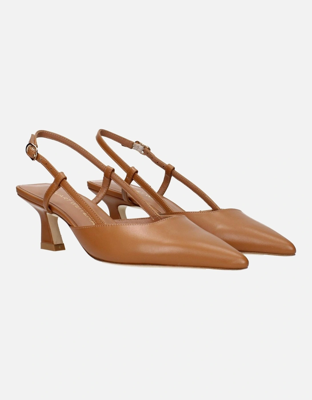 High-Waisted Wide-Leg Denim Jeans Women - Brown Sandals