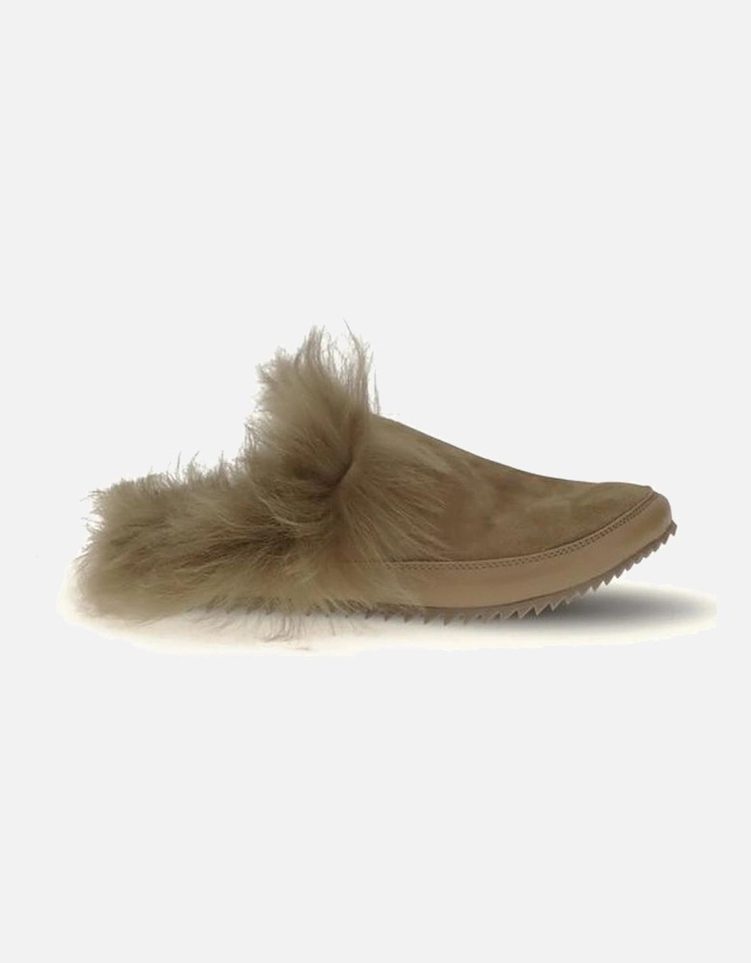 Leather Slip-On Loafers with Gold-tone Hardware Women - Beige Sandals, 5 of 4