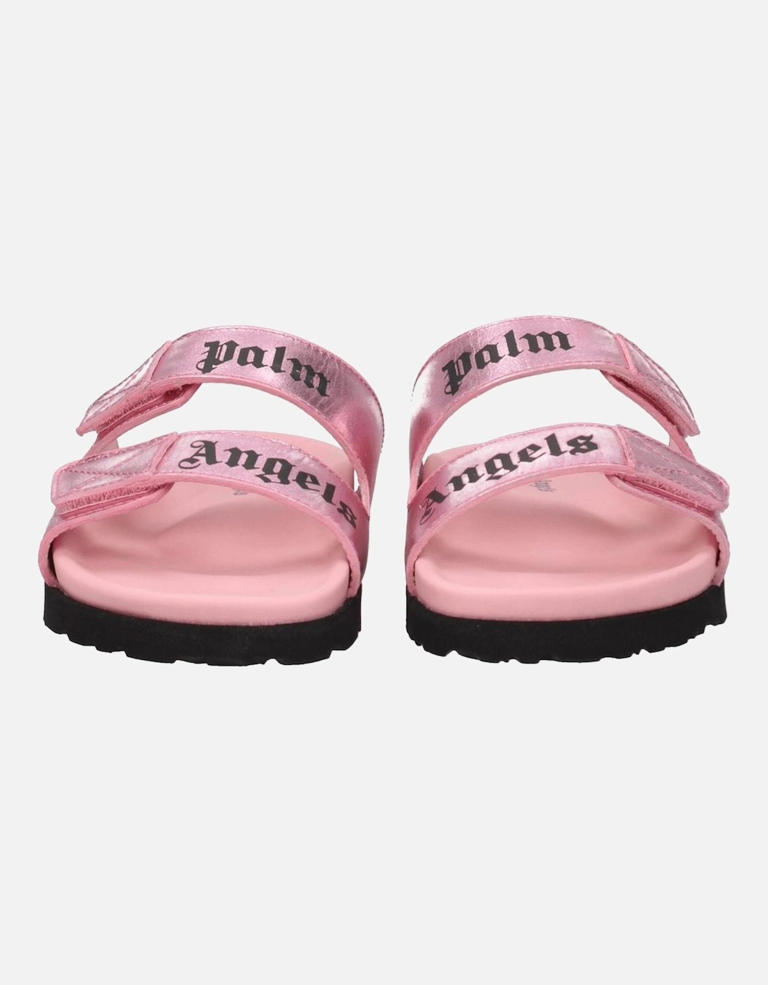 Leather Biker Jacket with Zipper Details Women - Pink Sandals