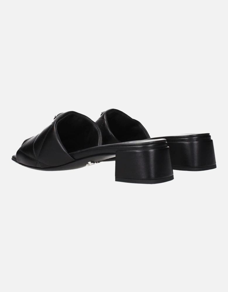 Cashmere Cable-Knit Turtleneck Sweater Women - Black Sandals