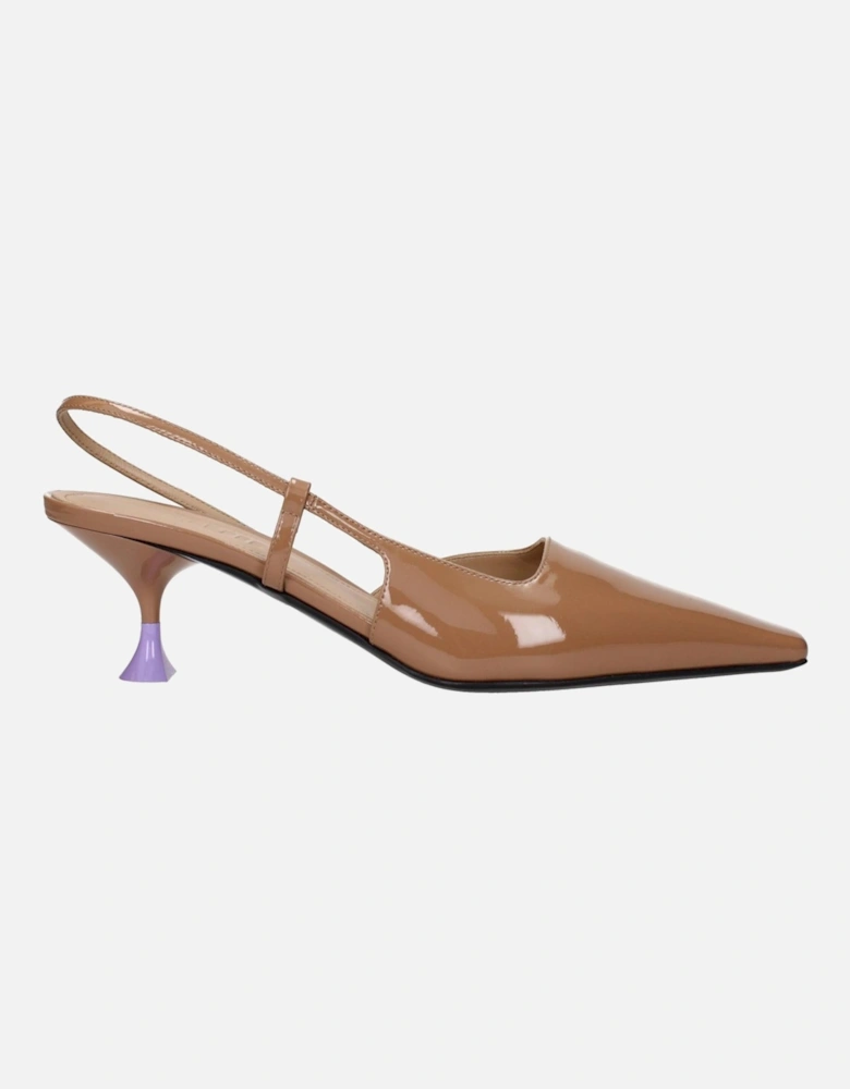Leather Panelled High-Top Sneakers Women - Brown Sandals