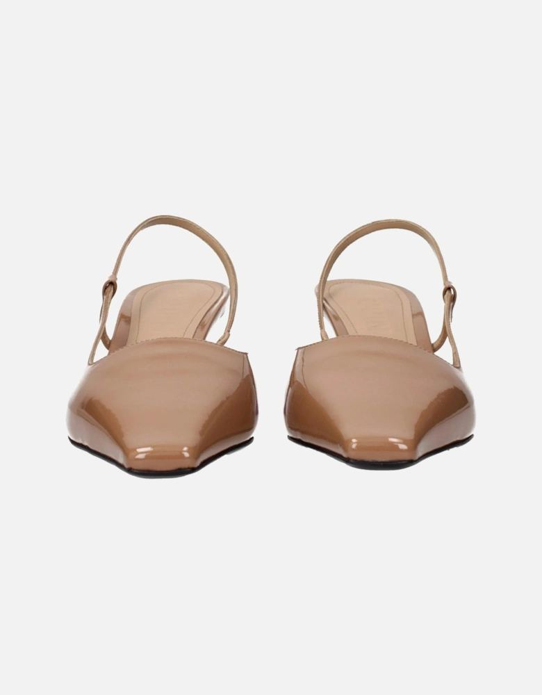 Leather Panelled High-Top Sneakers Women - Brown Sandals