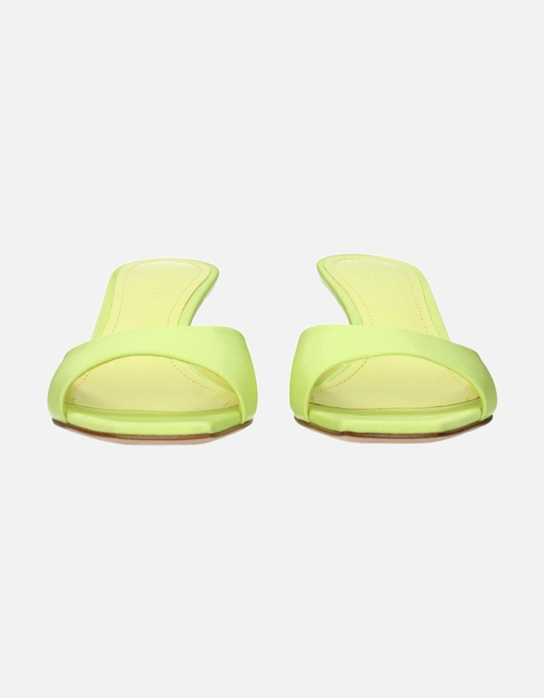 Leather Biker Jacket with Asymmetrical Zip Women - Green Sandals