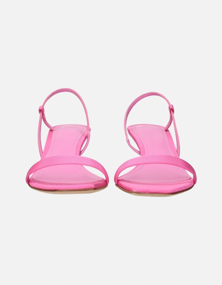 Leather Lace-Up Ankle Boots Women - Pink Sandals