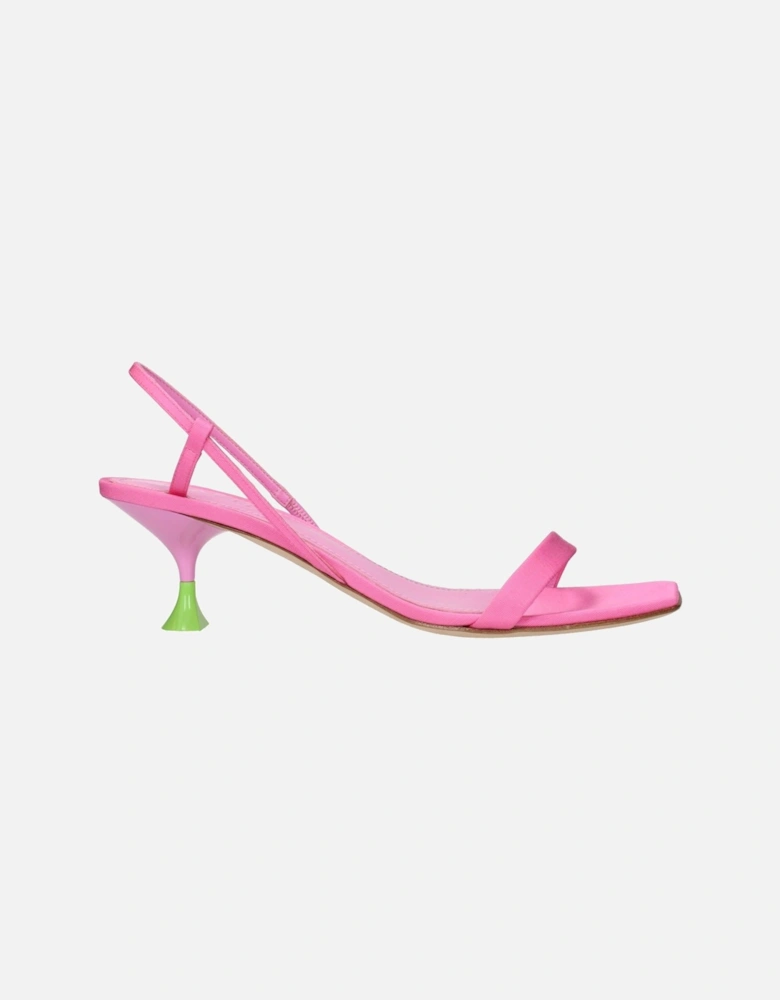 Leather Lace-Up Ankle Boots Women - Pink Sandals