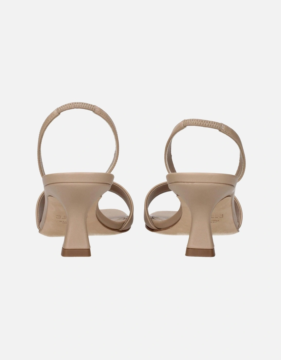 Leather Tote Bag with Top Handles Women - Beige Sandals