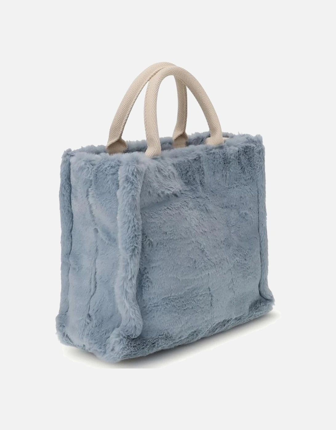Fuzzy Tote Bag Women - Light Blue Handbags