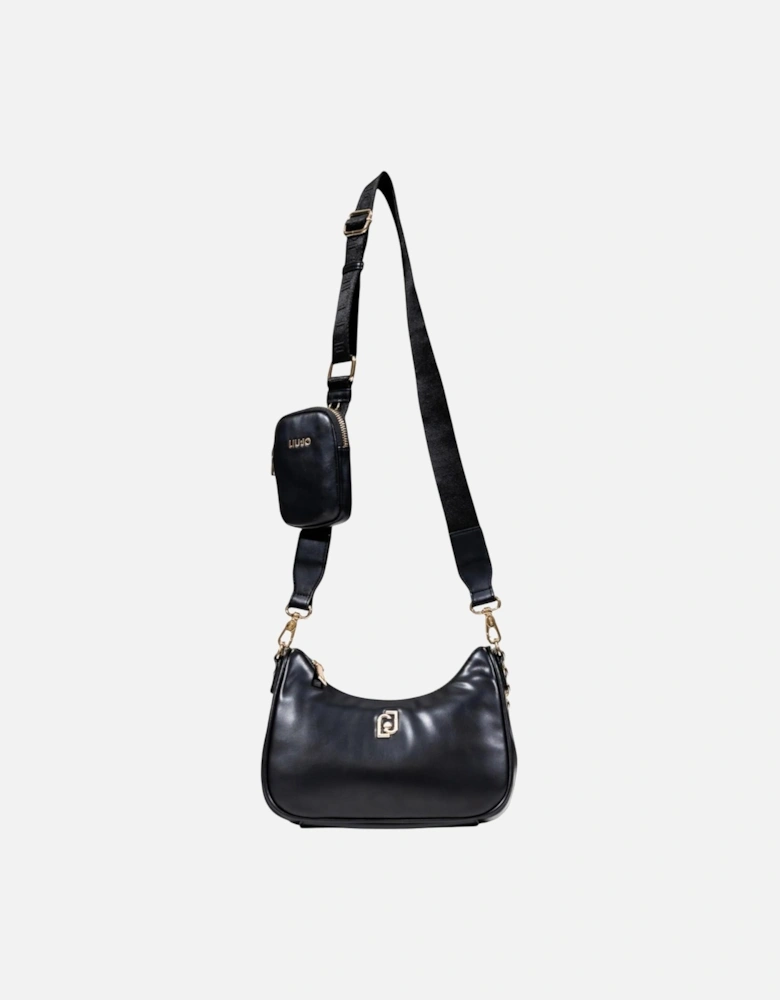 Handbag with Shoulder Strap and Inside Pocket Women - Black Bags