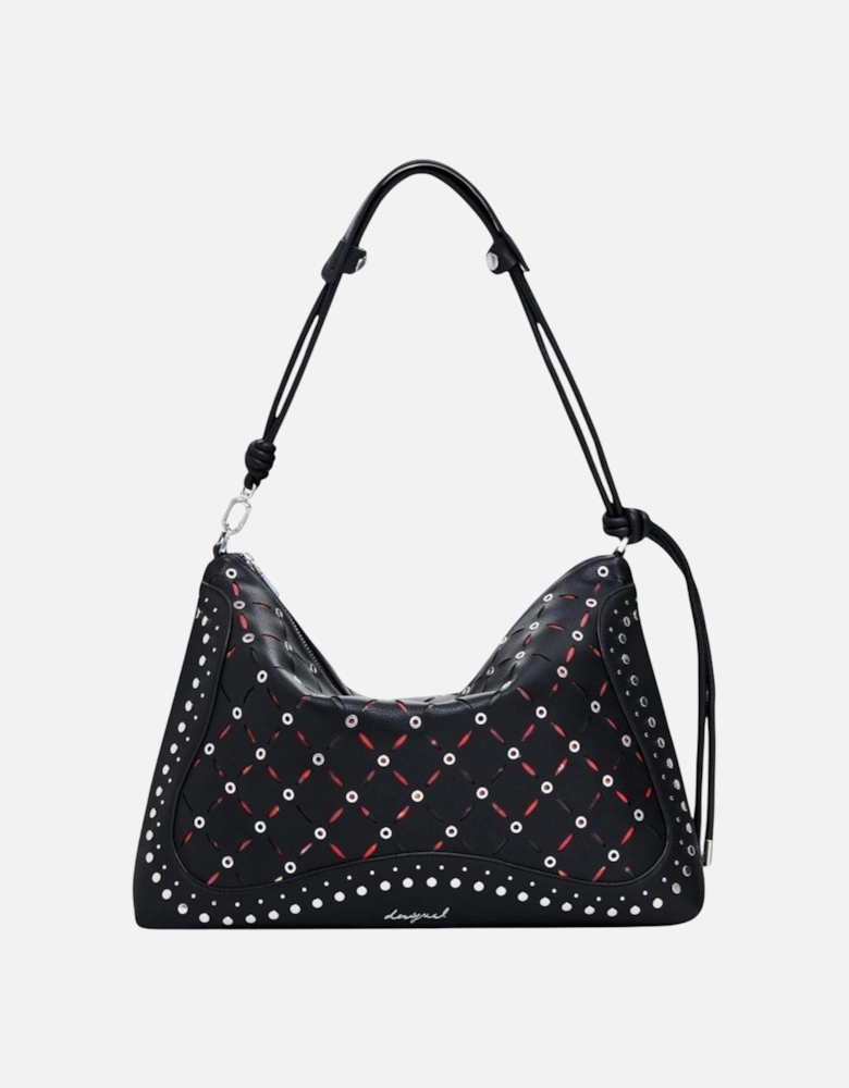 Handbag with Shoulder Strap and Zip Women - Black Bags