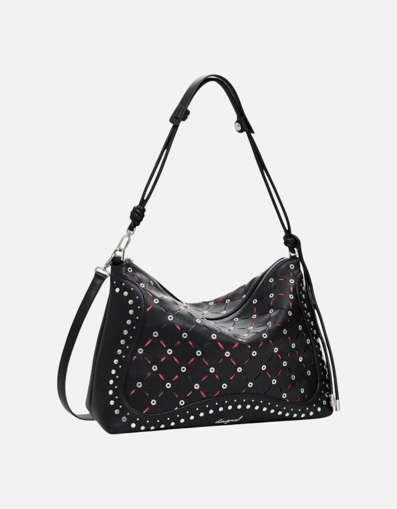Handbag with Shoulder Strap and Zip Women - Black Bags