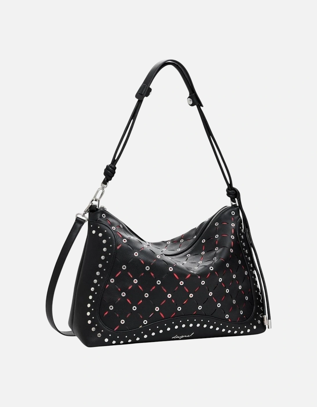 Handbag with Shoulder Strap and Zip Women - Black Bags