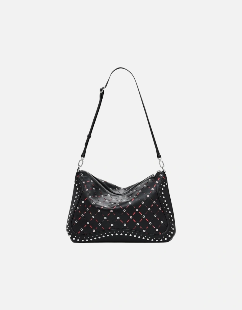 Handbag with Shoulder Strap and Zip Women - Black Bags