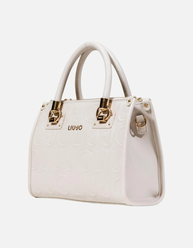 Handbag with Shoulder Strap and Inside Pocket Women - White Bags