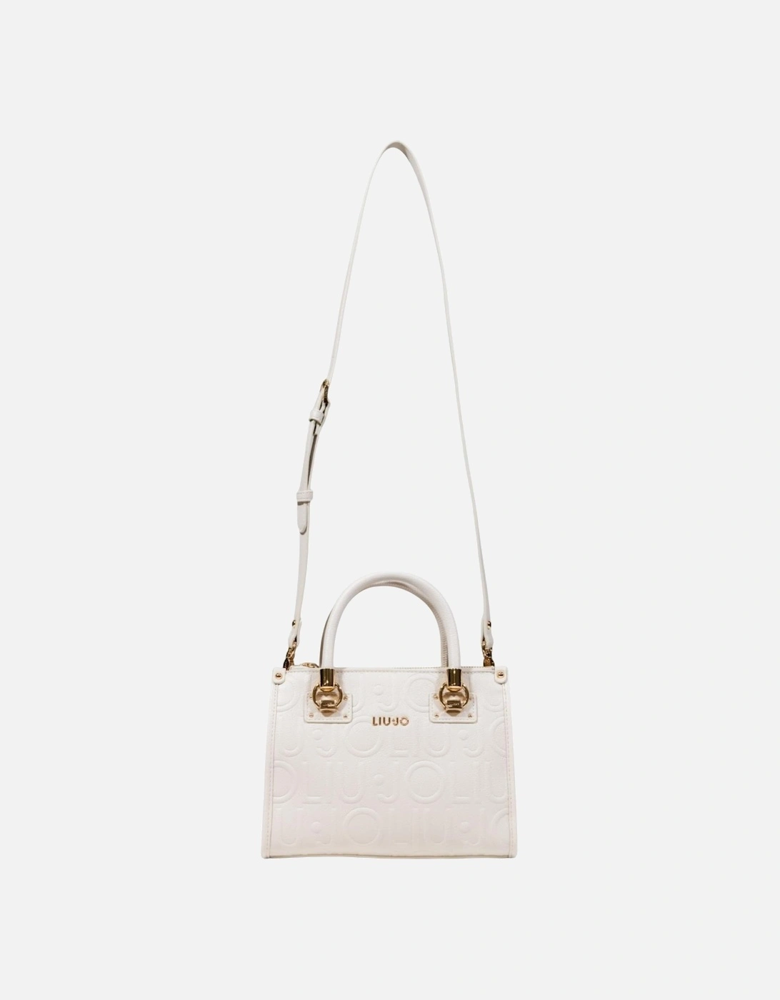Handbag with Shoulder Strap and Inside Pocket Women - White Bags