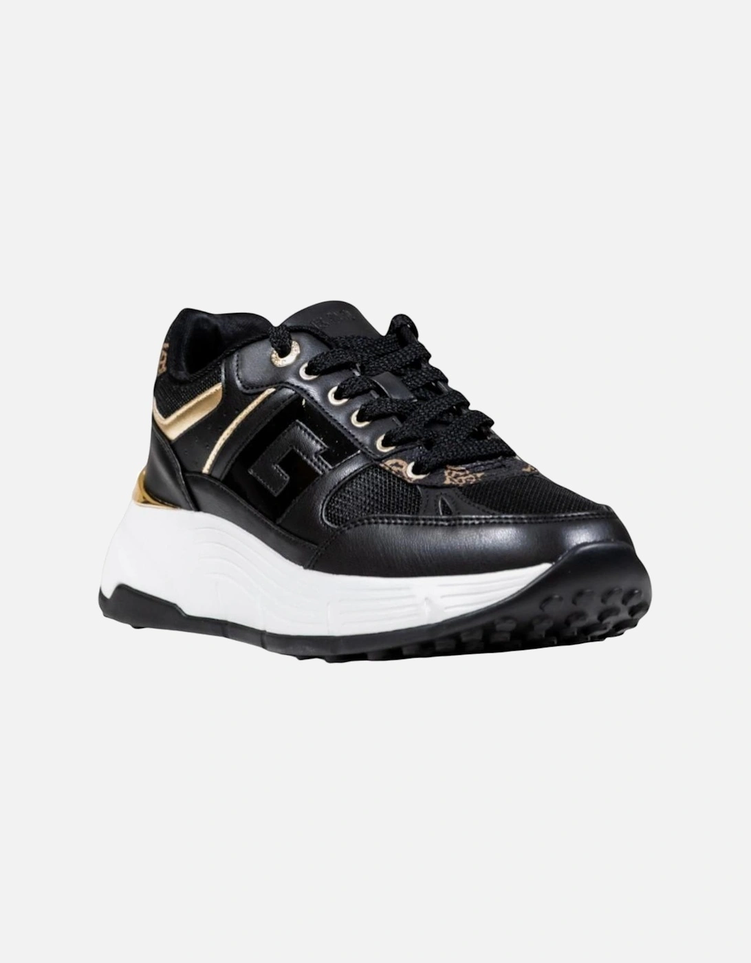 Platform Lace-Up Sneakers Women - Black