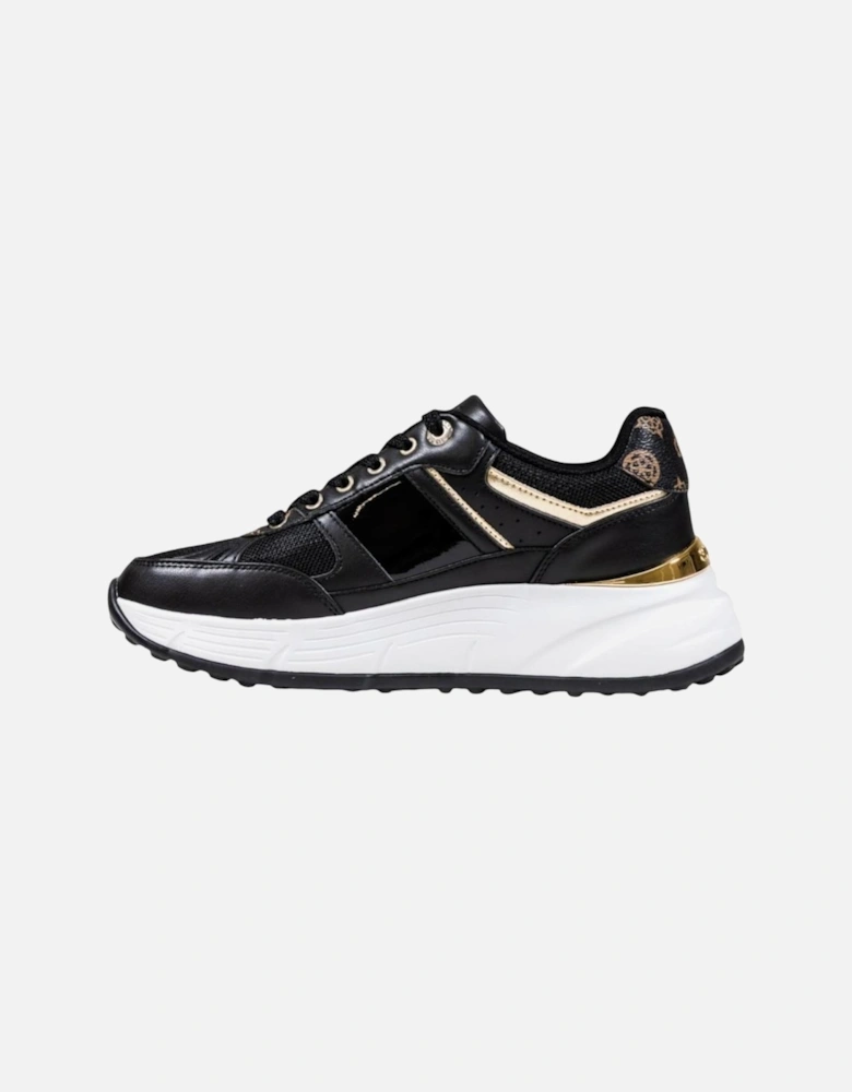 Platform Lace-Up Sneakers Women - Black