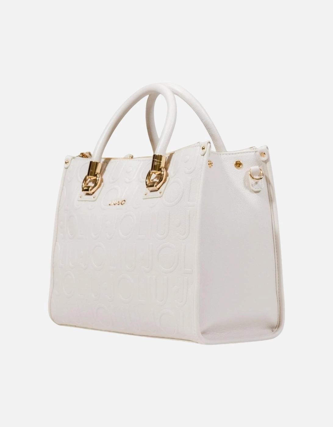 Handbag with Shoulder Strap and Zip Closure Women - White Bags