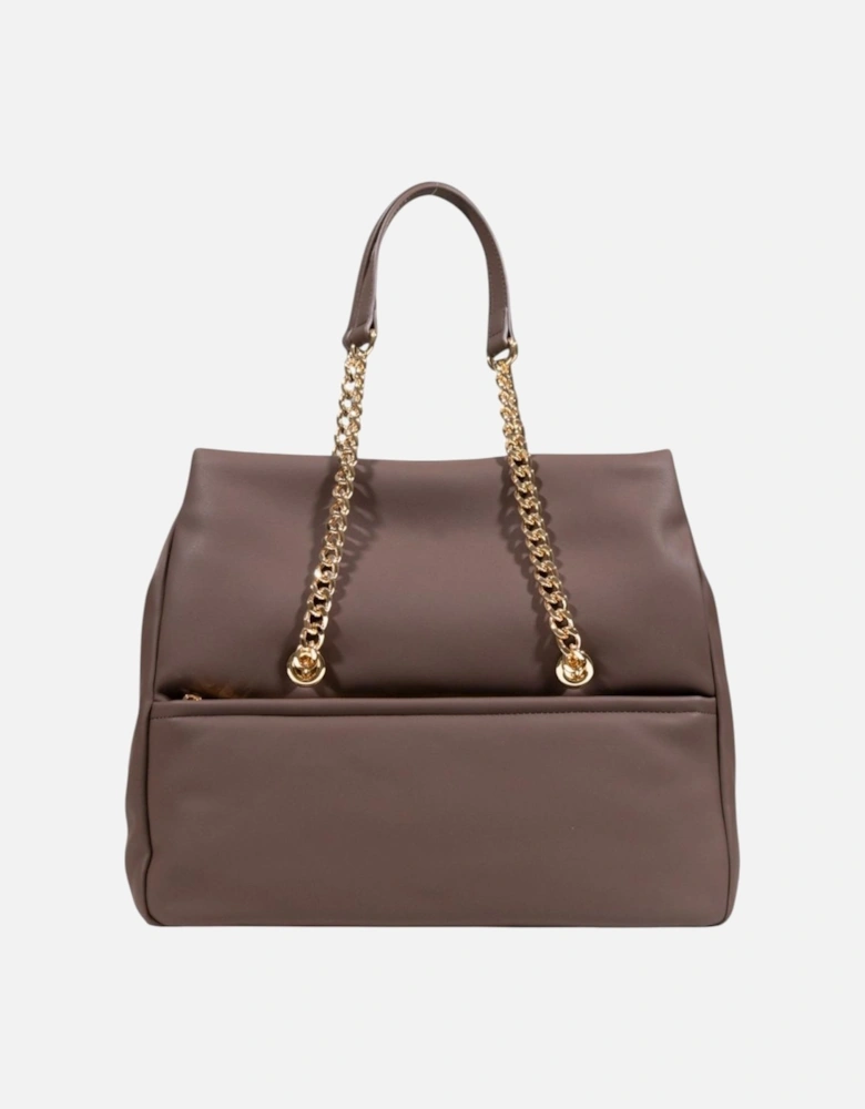 Handbag with Automatic Button Fastening and Inside Pockets Women -