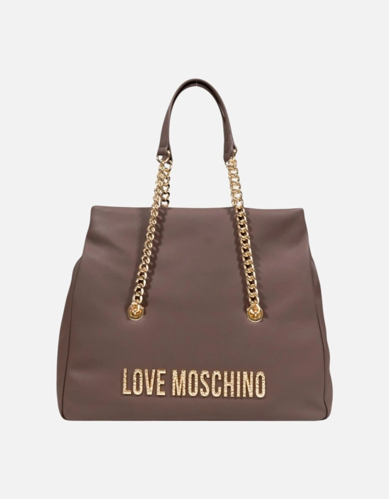 Handbag with Automatic Button Fastening and Inside Pockets Women -