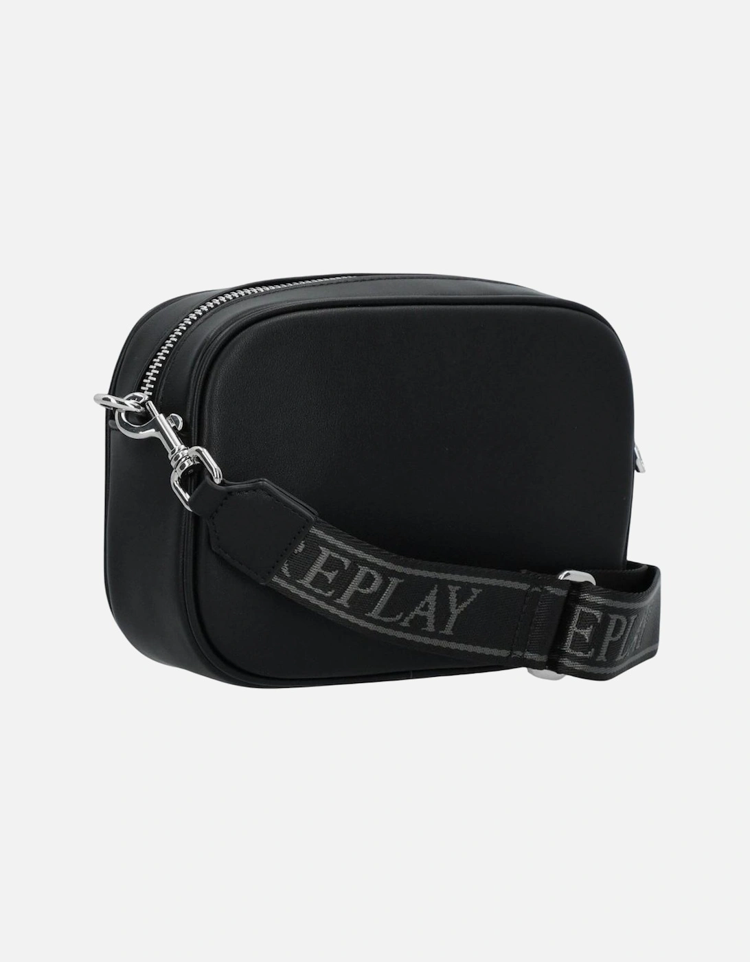 Zip Fastening Shoulder Bag with Inside Pockets Women - Black