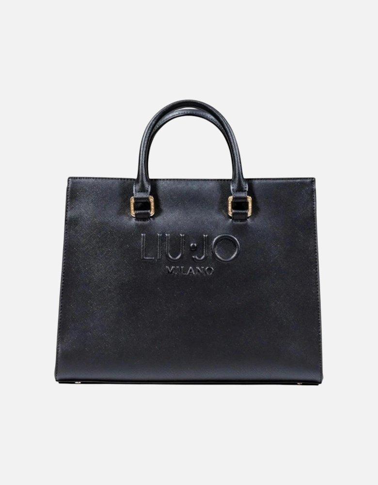Handbag with Shoulder Strap and Inside Pockets Women - Black Bags