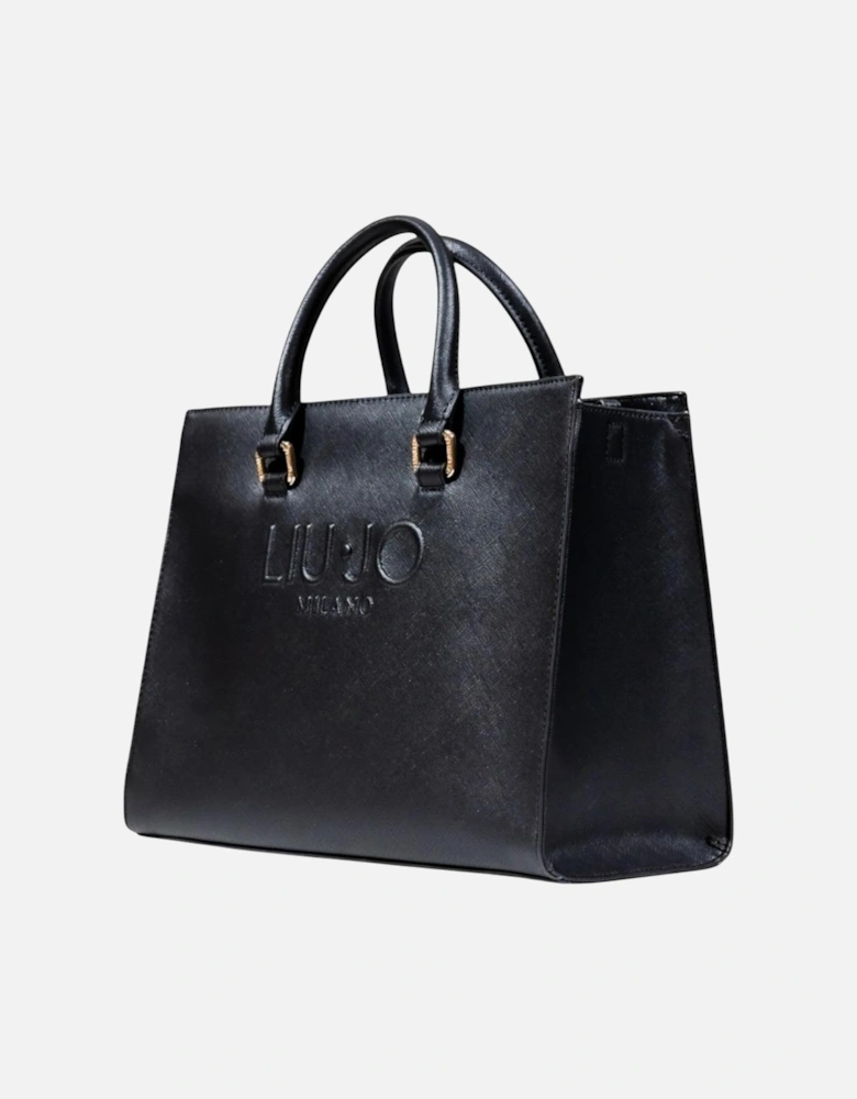 Handbag with Shoulder Strap and Inside Pockets Women - Black Bags