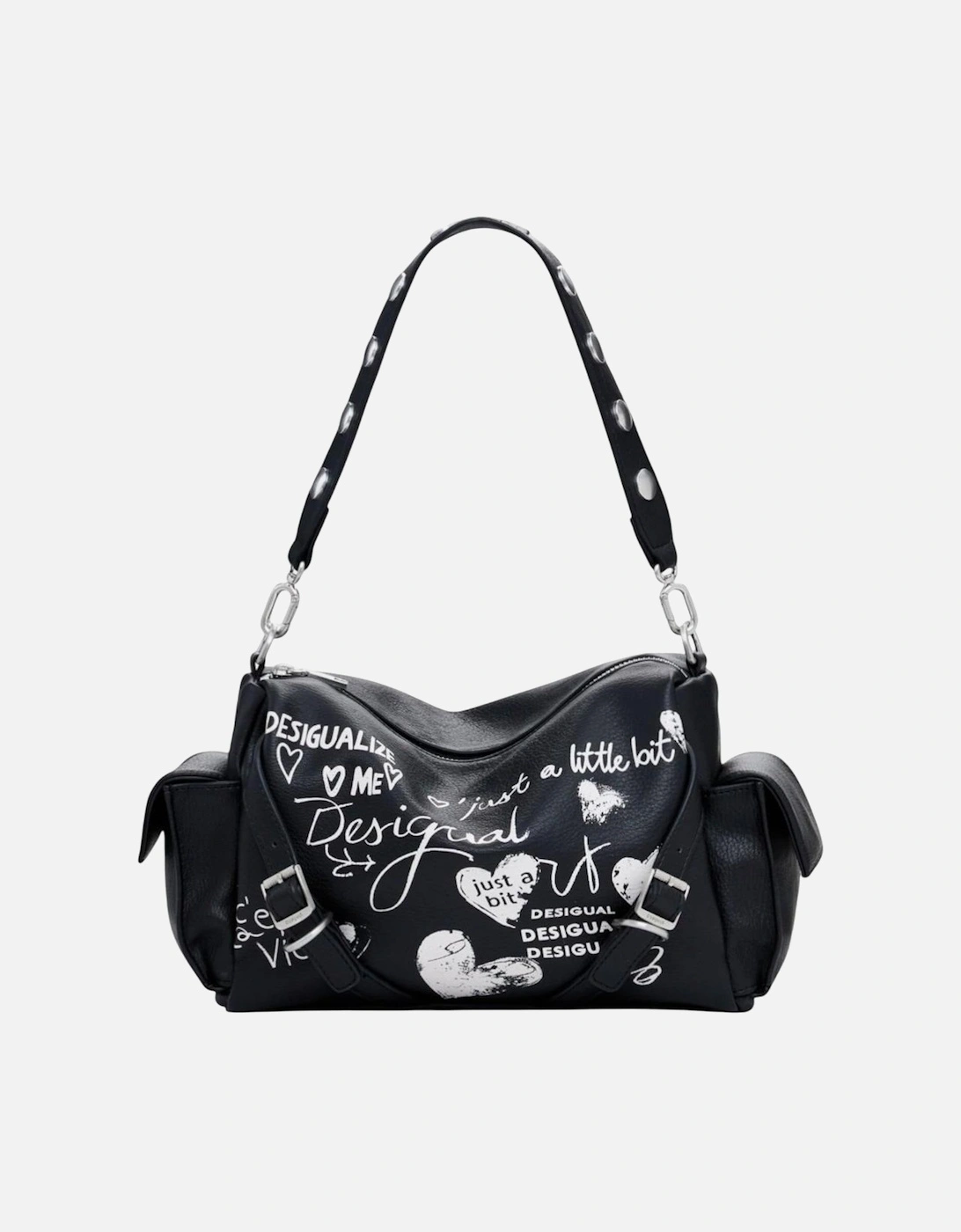 Handbag with Print and Shoulder Strap Women - Black Bags, 4 of 3