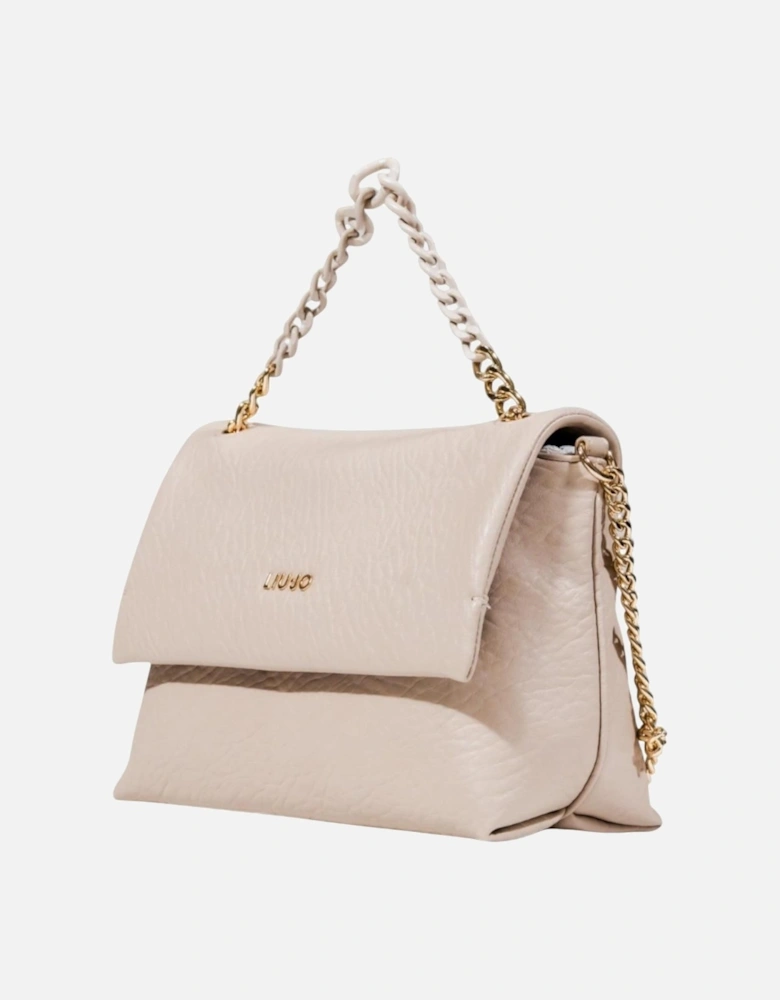 Handbag with Shoulder Strap and Inside Pockets Women - Beige Bags