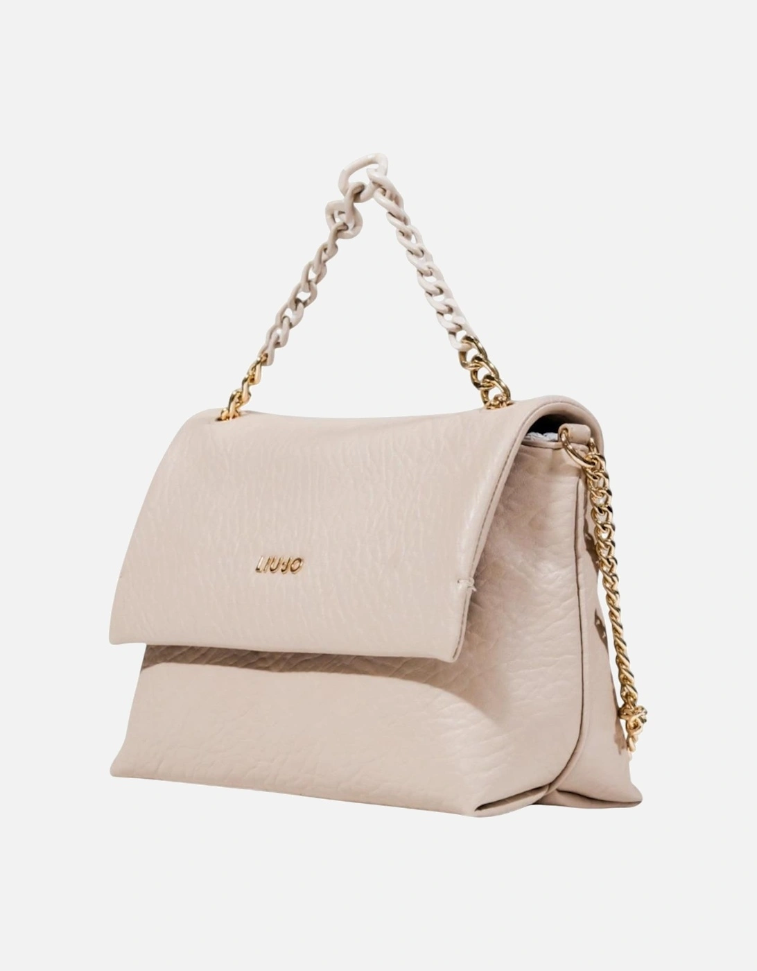 Handbag with Shoulder Strap and Inside Pockets Women - Beige Bags