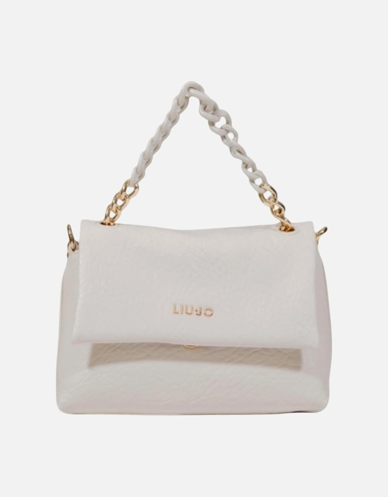 Handbag with Shoulder Strap and Inside Pocket Women - White Bags