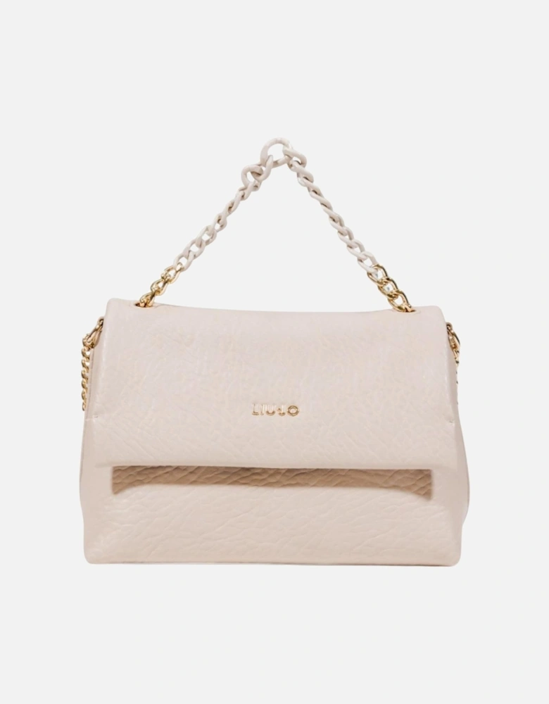 Handbag with Shoulder Strap and Inside Pockets Women - Beige Bags