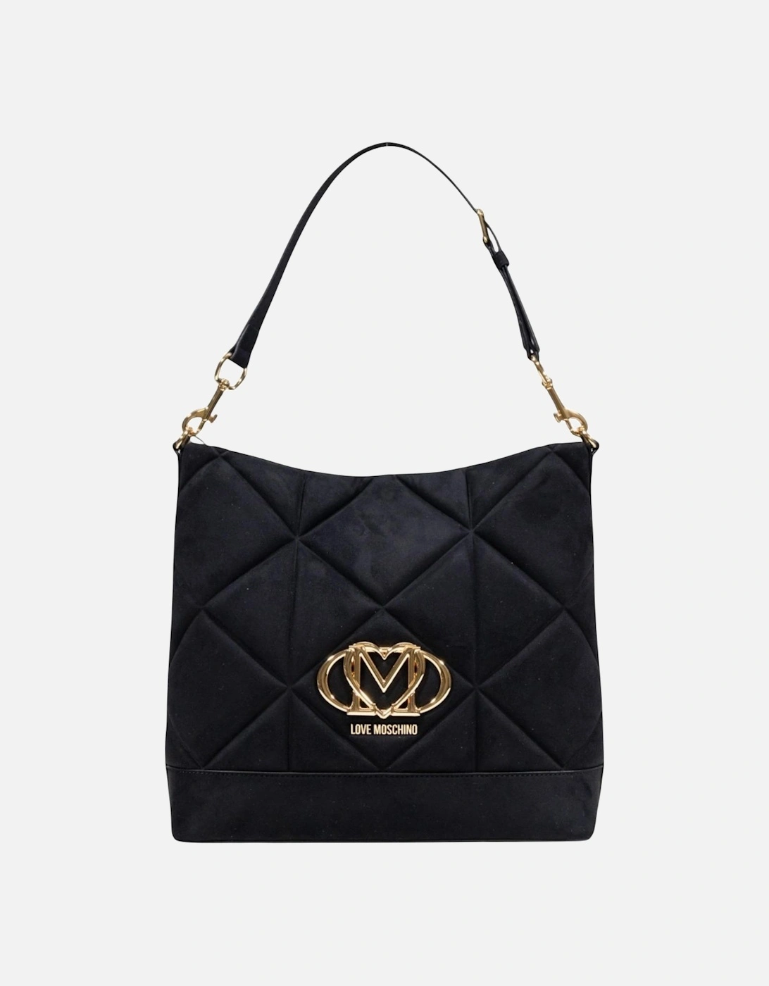 Suede Handbag with Zip Fastening Women - Black Bags, 4 of 3