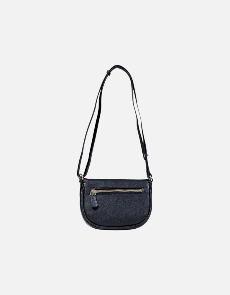Shoulder Bag with Automatic Button Fastening Women - Black