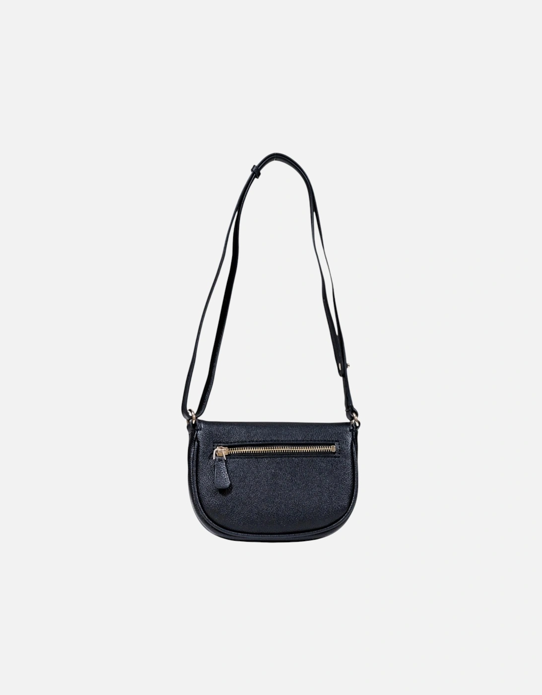 Shoulder Bag with Automatic Button Fastening Women - Black