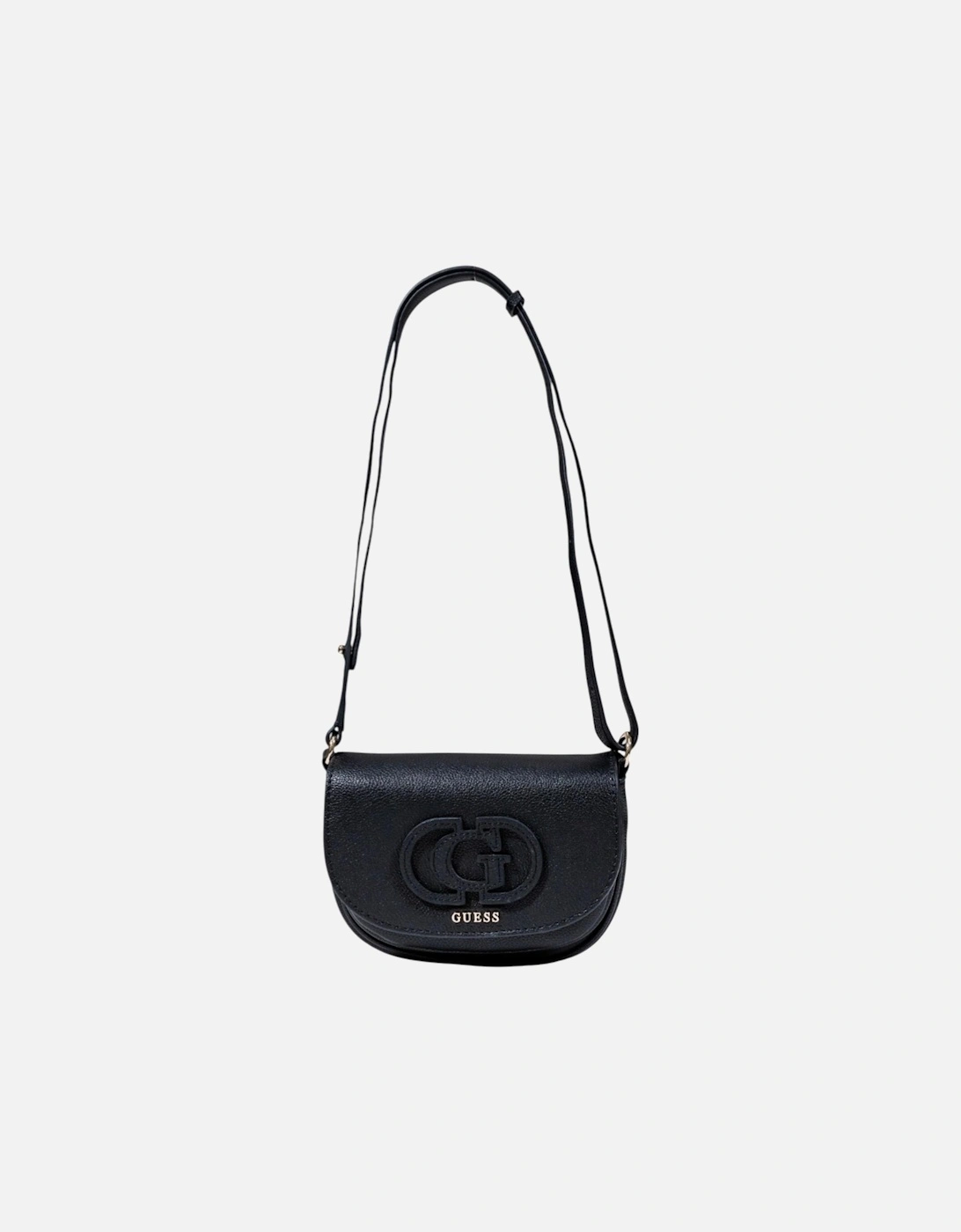 Shoulder Bag with Automatic Button Fastening Women - Black, 4 of 3