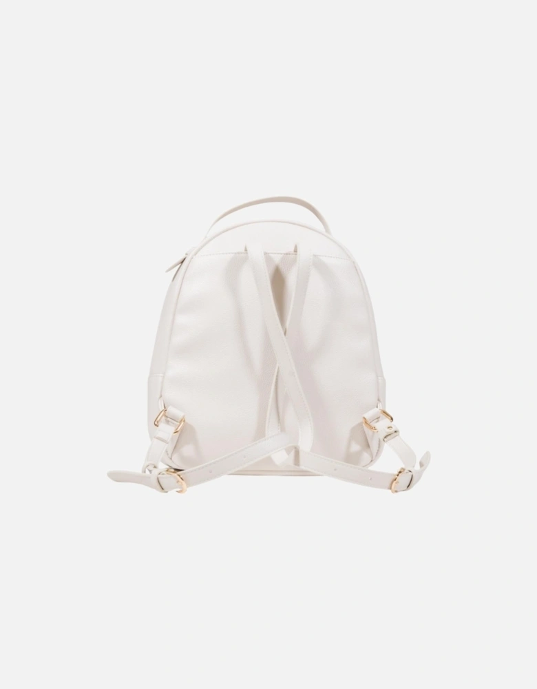 Rucksack with Zip and Multiple Pockets Women - White Bags