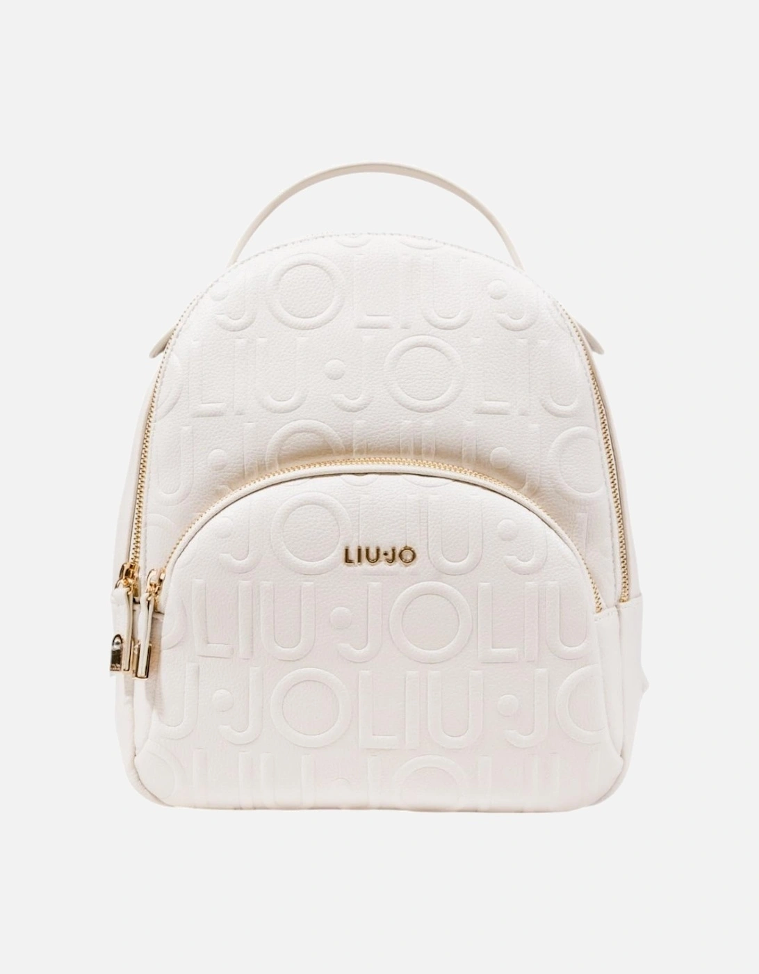 Rucksack with Zip and Multiple Pockets Women - White Bags, 4 of 3