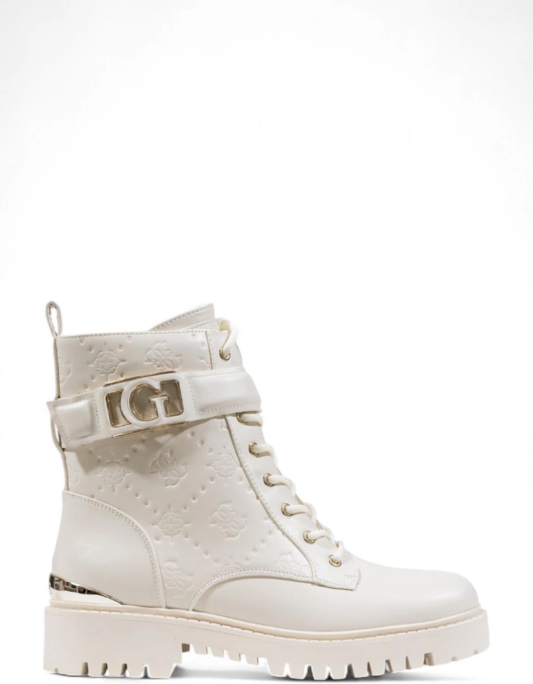 Round Toe Zip Fastening Boots Women - White, 4 of 3