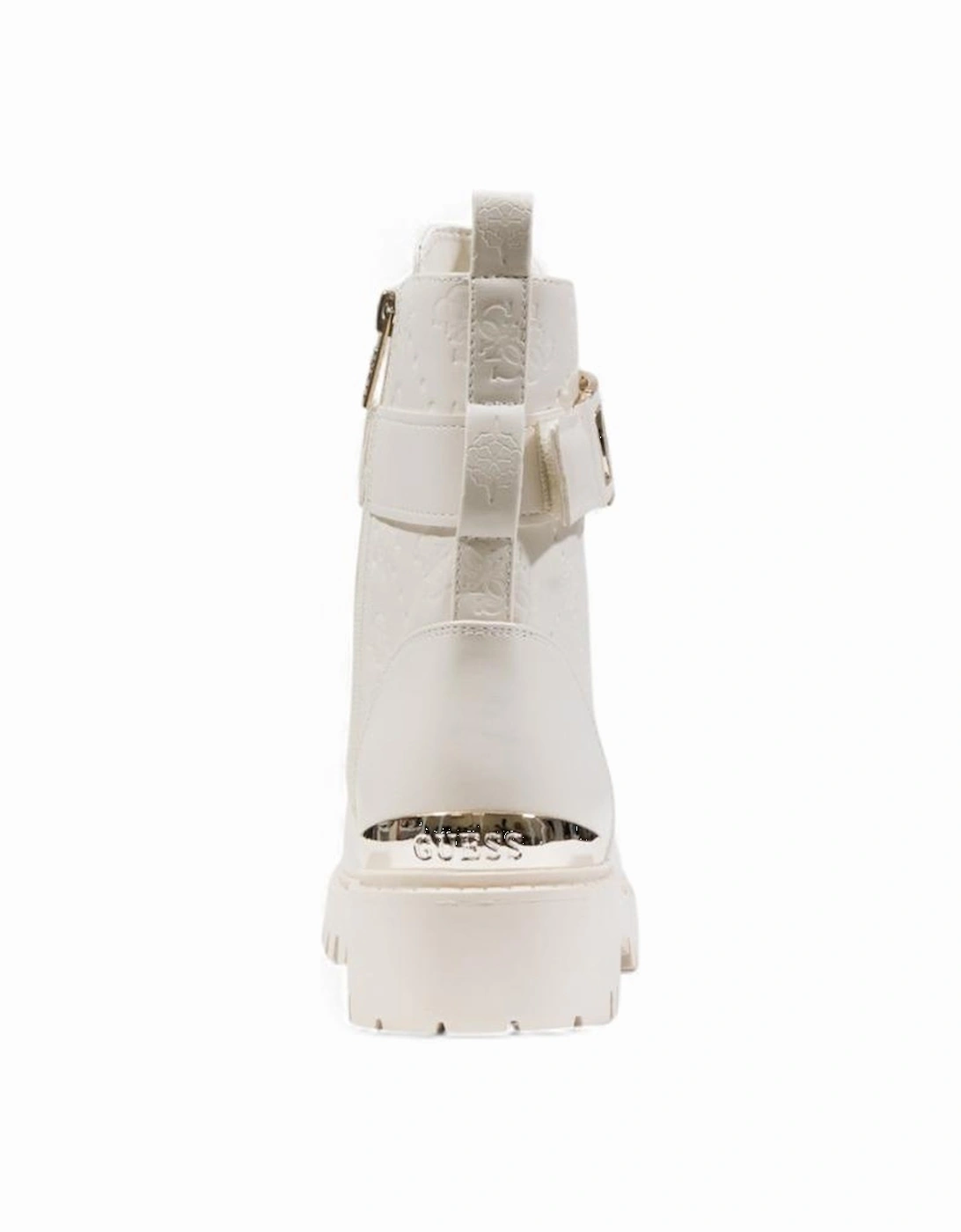 Round Toe Zip Fastening Boots Women - White