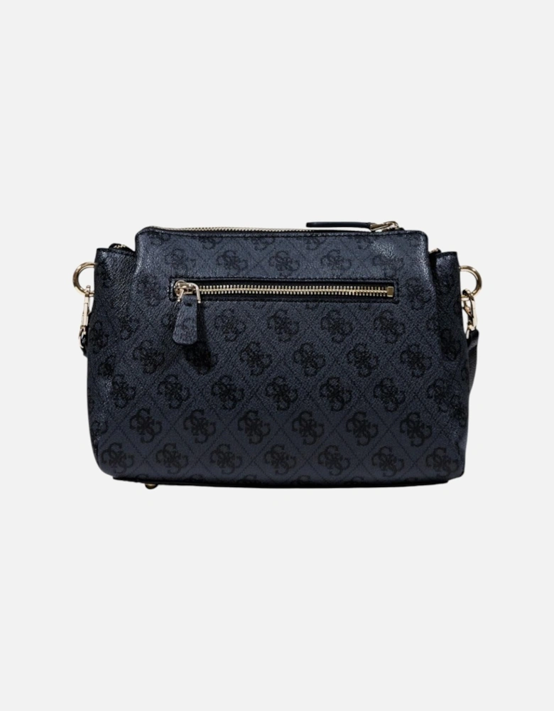 Zip Fastening Shoulder Bag with Inside Pockets Women - Black