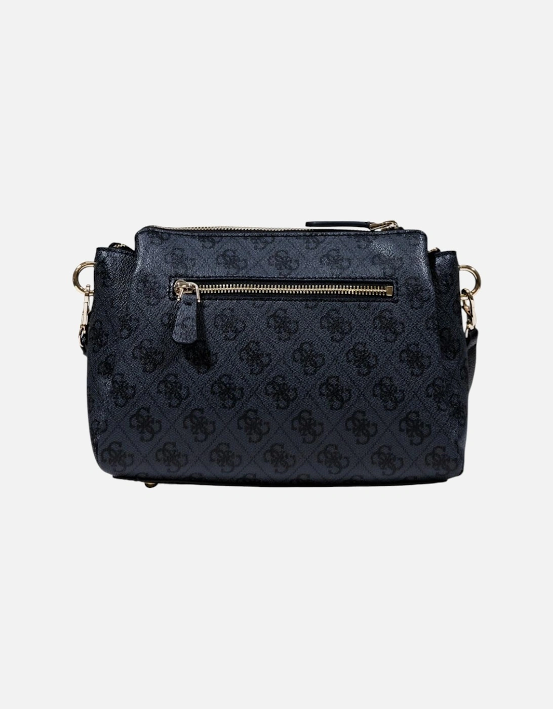 Zip Fastening Shoulder Bag with Inside Pockets Women - Black